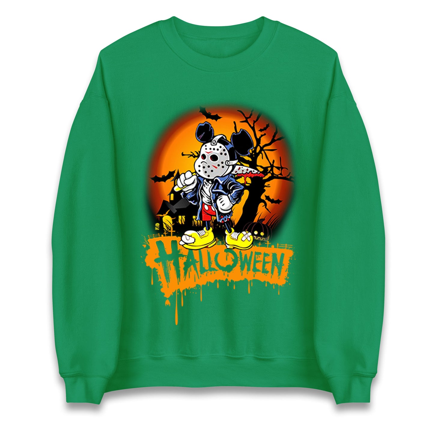 Mickey Mouse Haunted Halloween Sweatshirt
