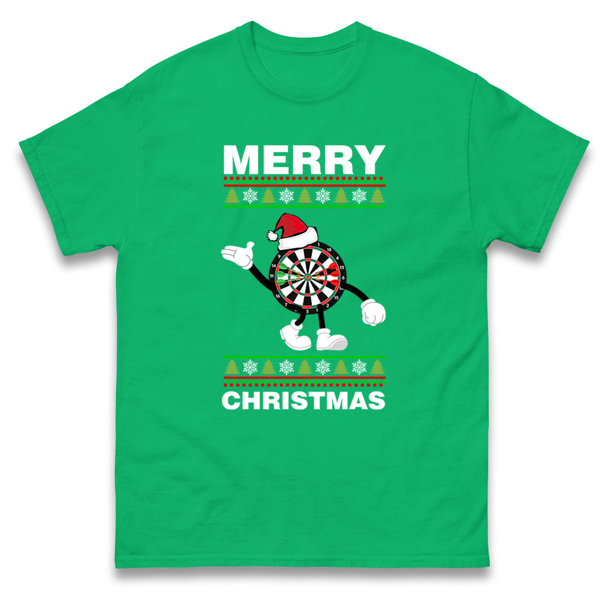 dartboard christmas santa costume t shirt