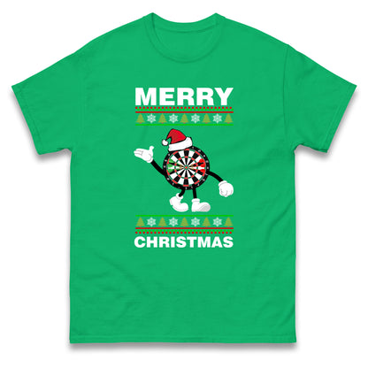 dartboard christmas santa costume t shirt