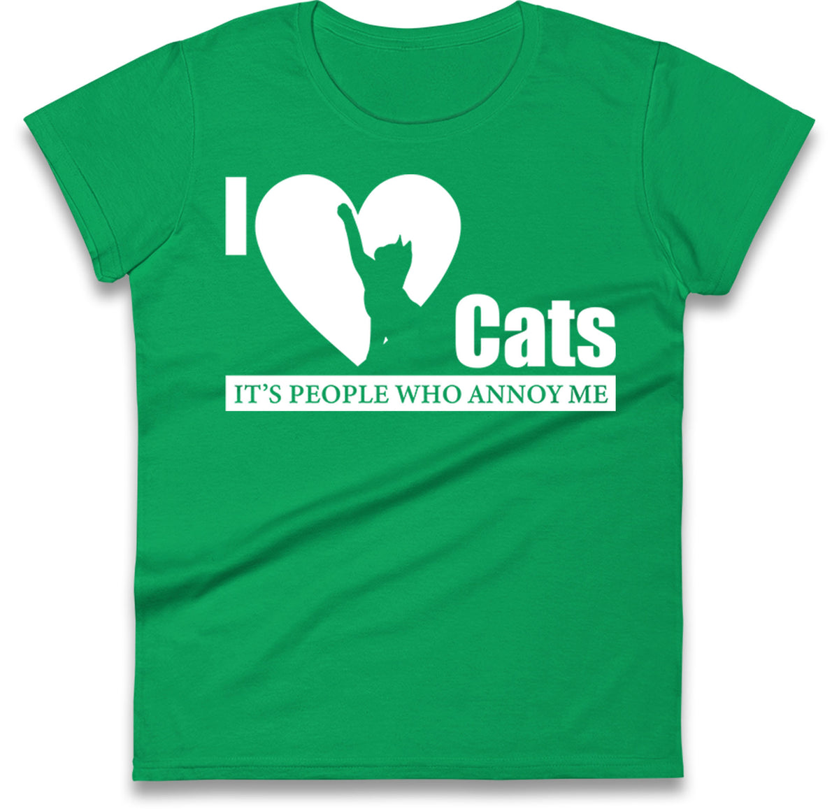 i love cats womens t shirt