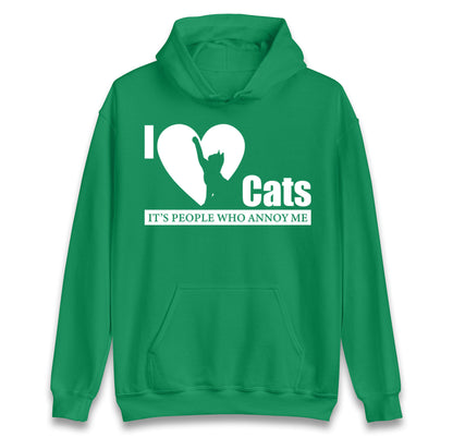 i love cats hoodie