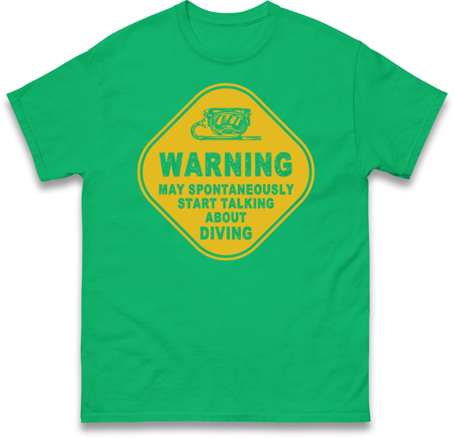 warning diving t shirt