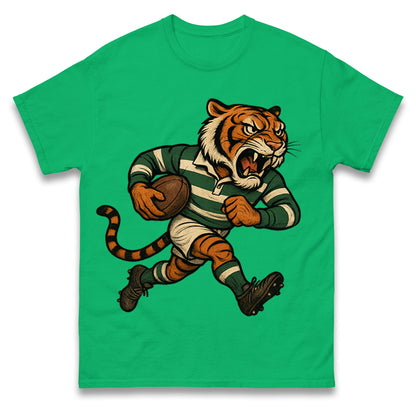 Retro Leicester Tigers Rugby Union T Shirt 