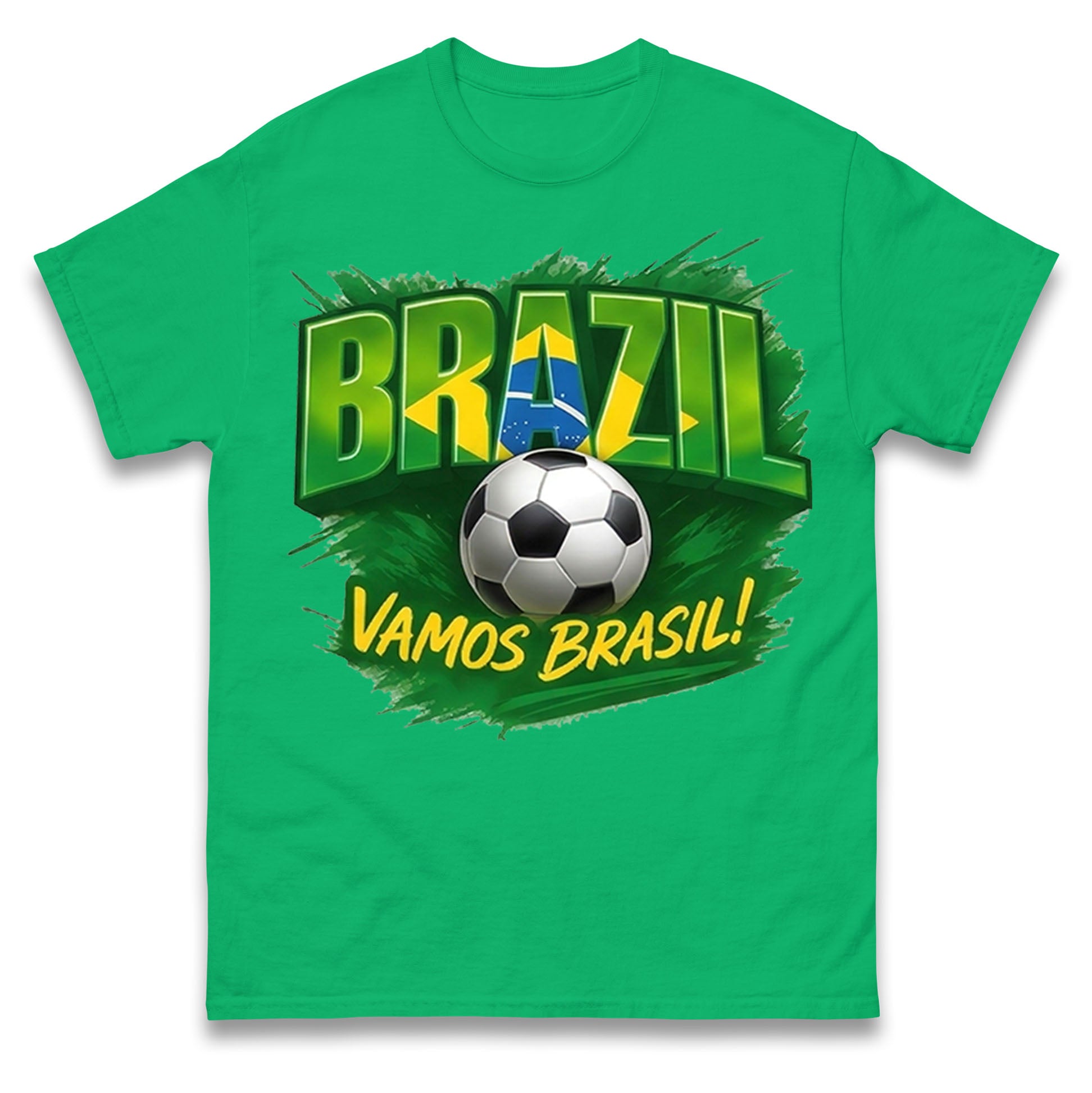 Brazil Retro Football T Shirt 