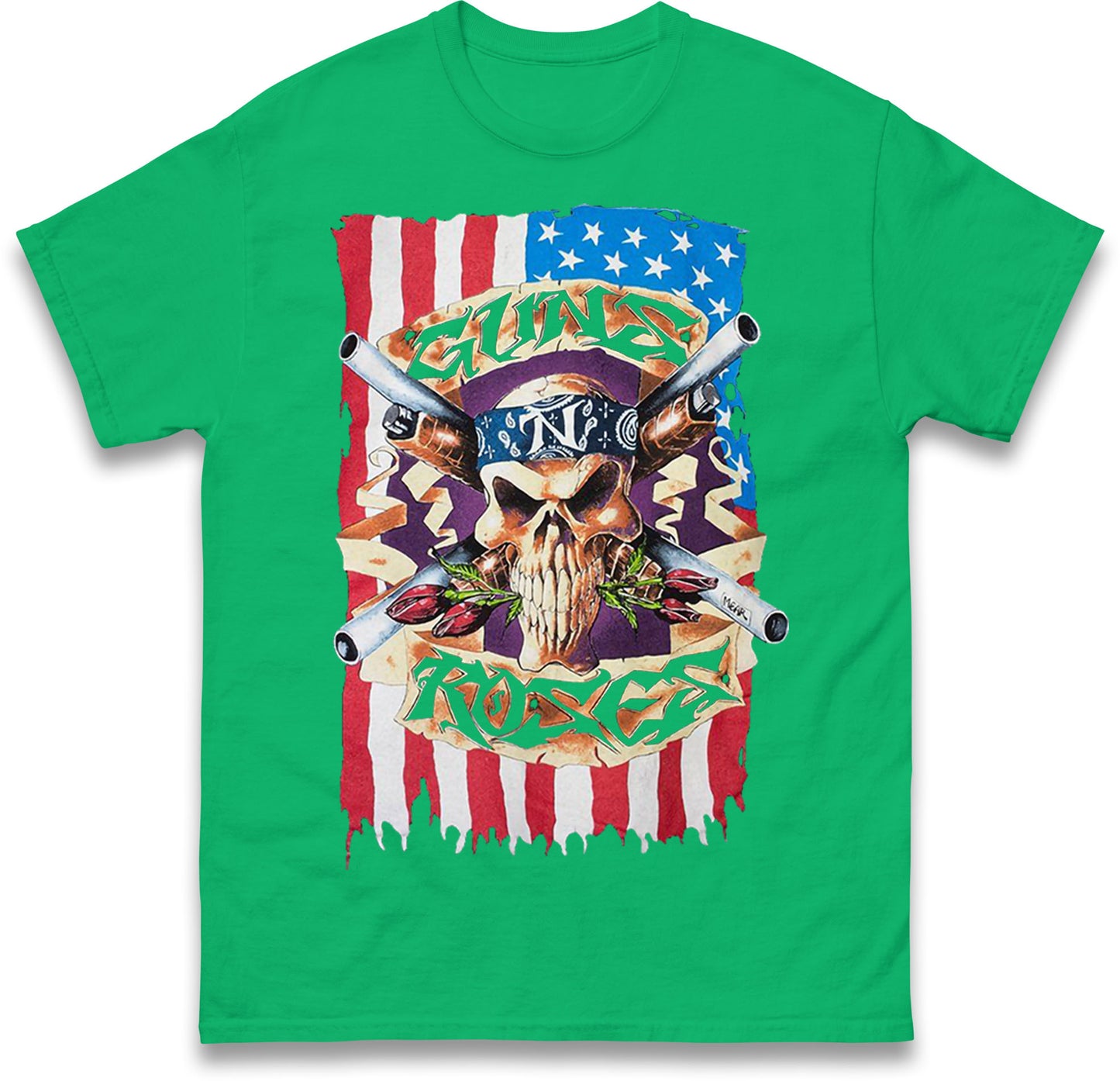 Guns N Roses American Flag T Shirt