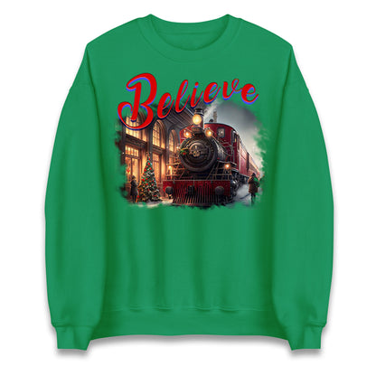 polar express christmas sweatshirt