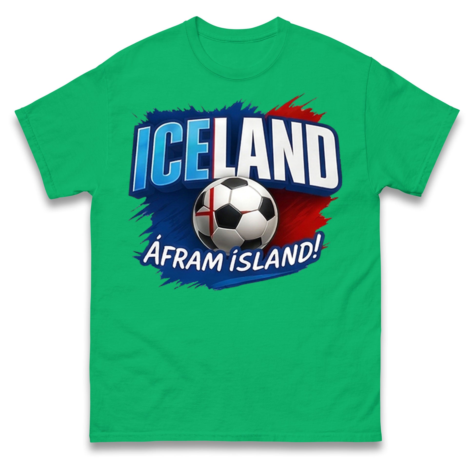 Iceland Retro World Cup T Shirt 