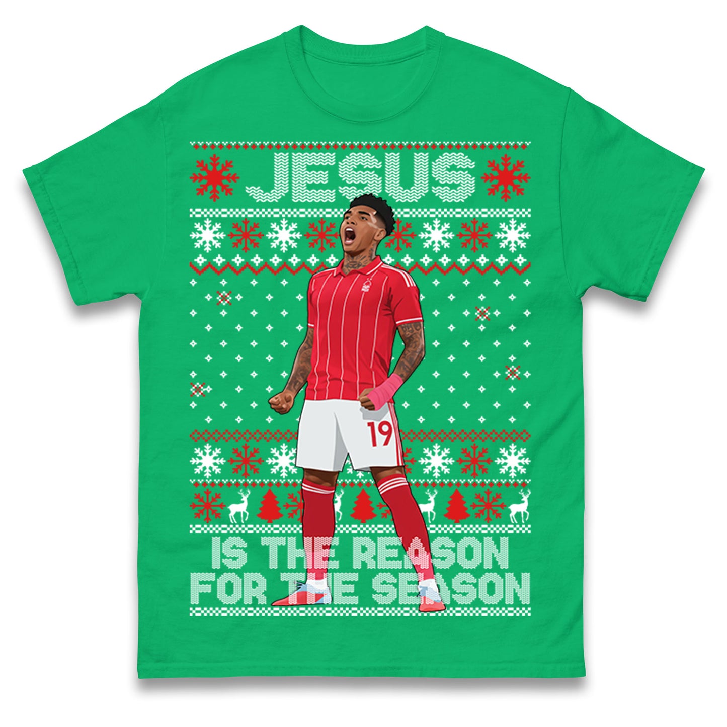 Nottm Forest FC Christmas T Shirt