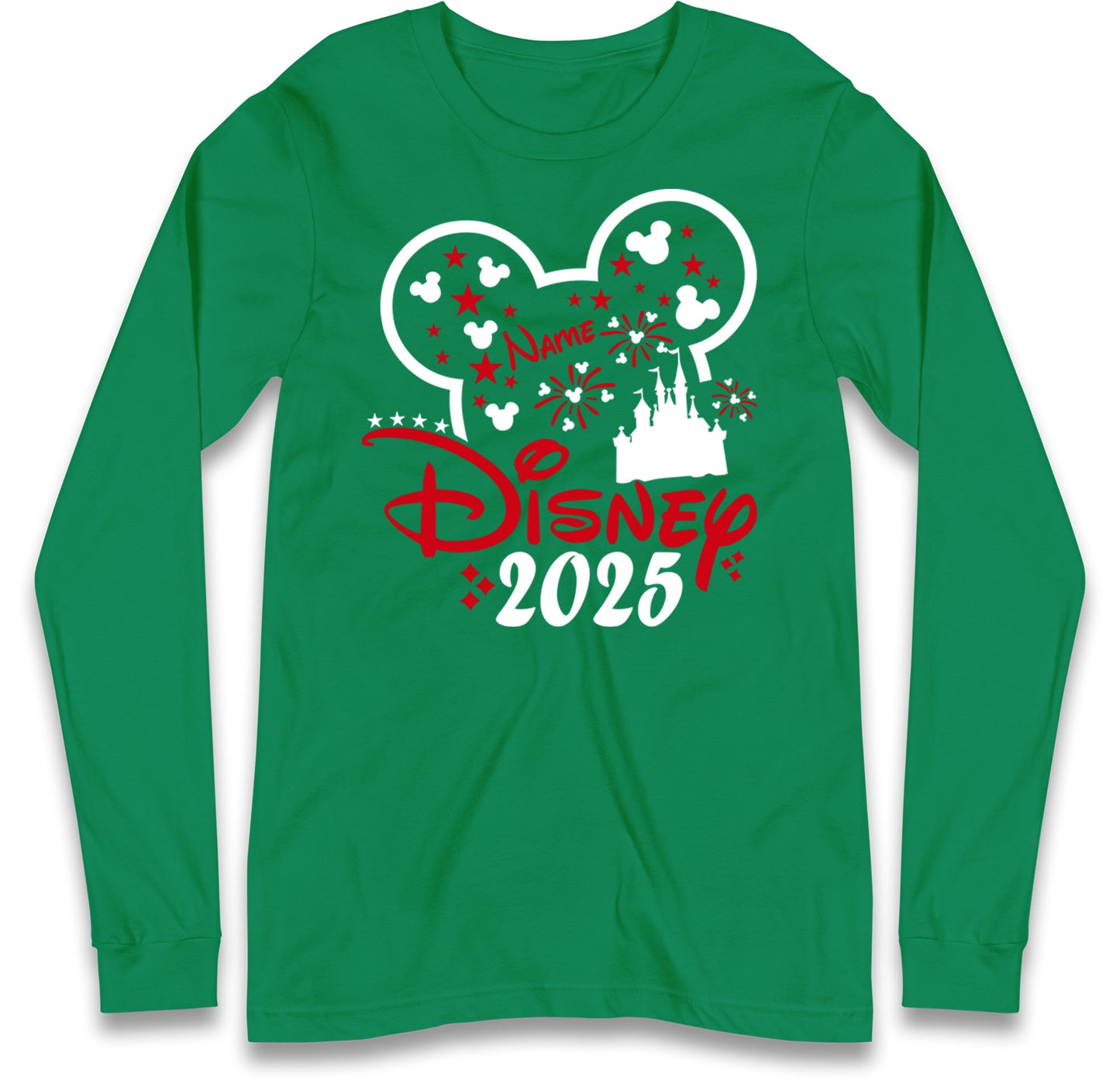 Mickey Mouse Castle Long Sleeve T Shirt