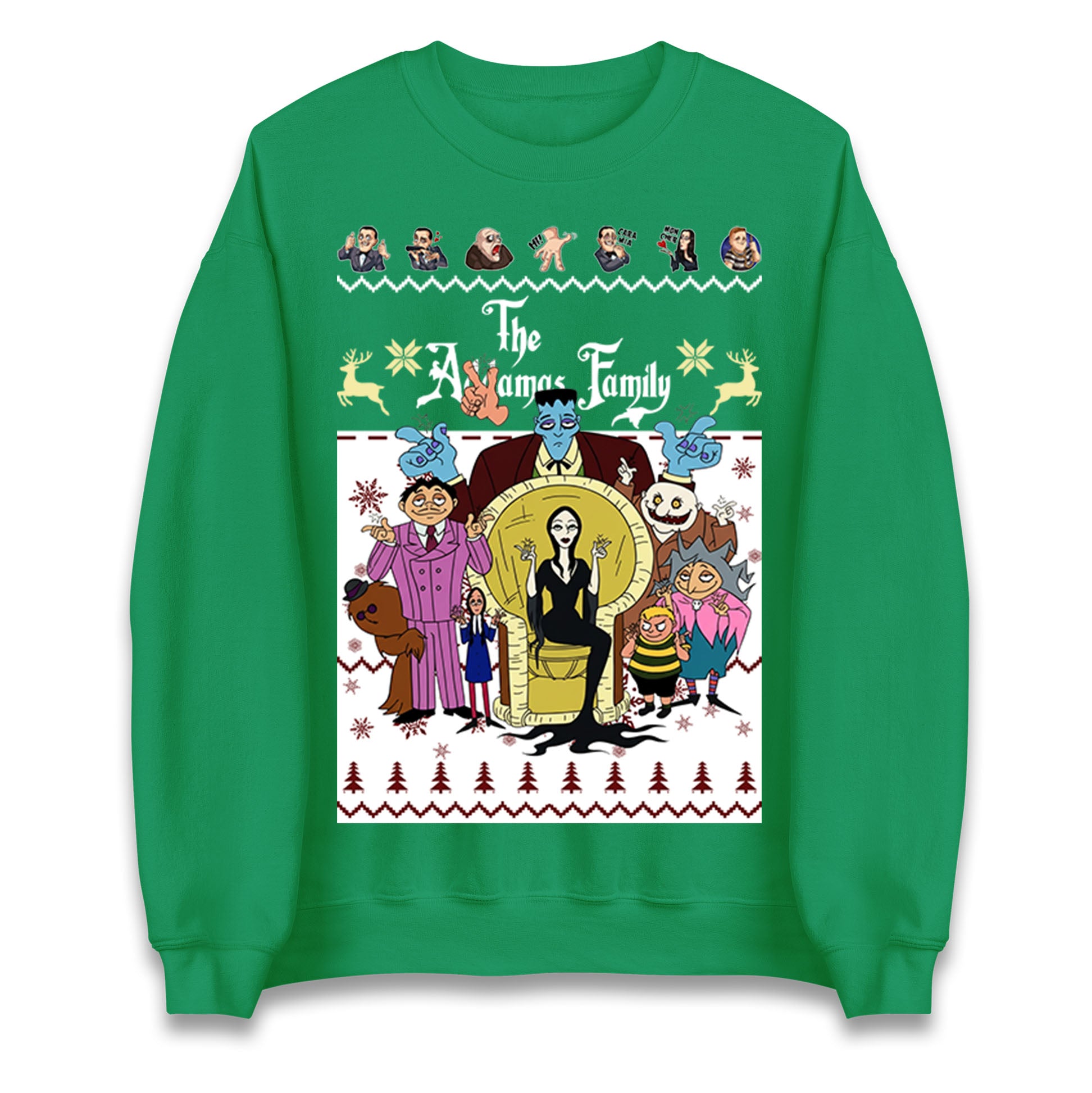 Scary Addams Christmas Jumper