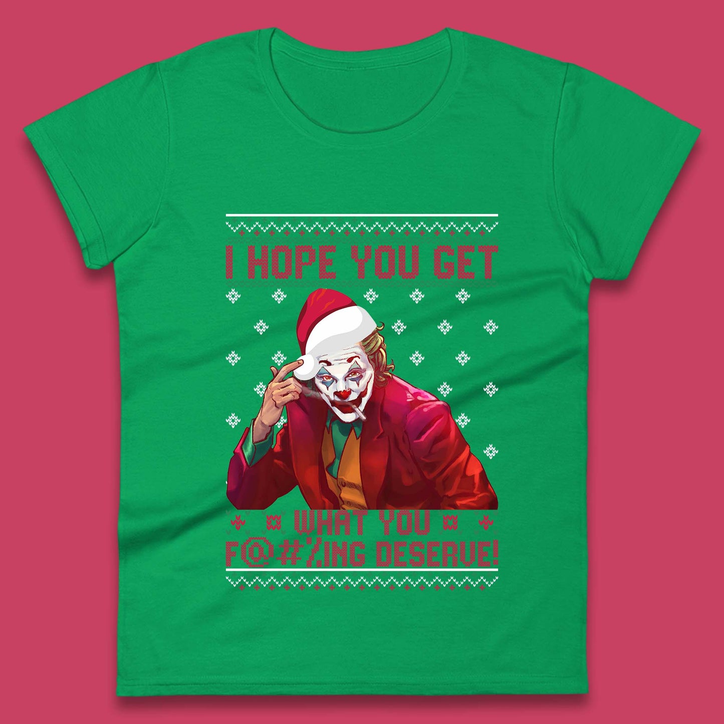 Joker Christmas Womens T-Shirt