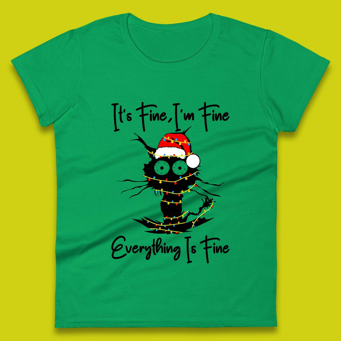 electrocuted cat womens tee