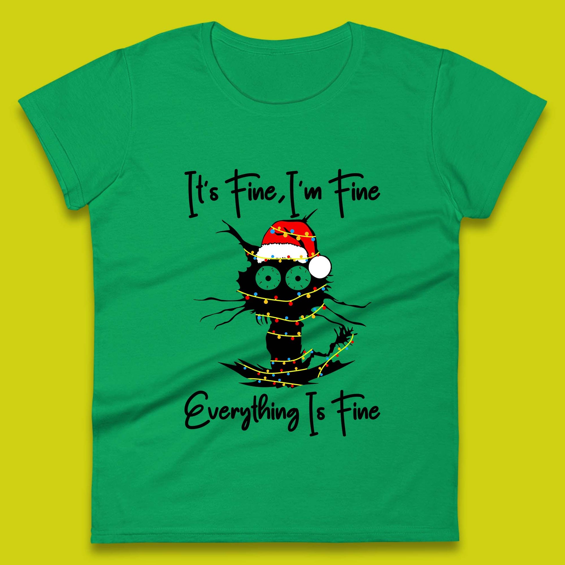 electrocuted cat womens tee