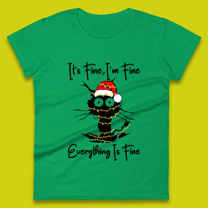 electrocuted cat womens tee