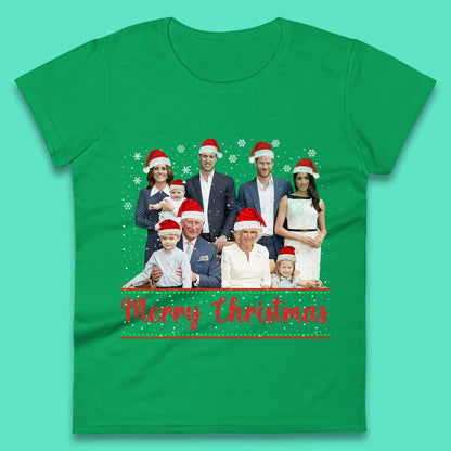 British Royal Family Succession Christmas Womens T-Shirt