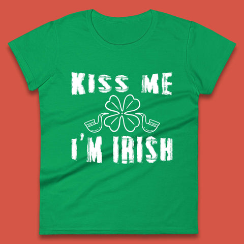 Kiss Me I'm Irish St. Patrick's Day Womens T-Shirt