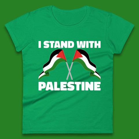 I Stand With Palestine Palestinian Flag Save Palestine Support Gaza Womens Tee Top