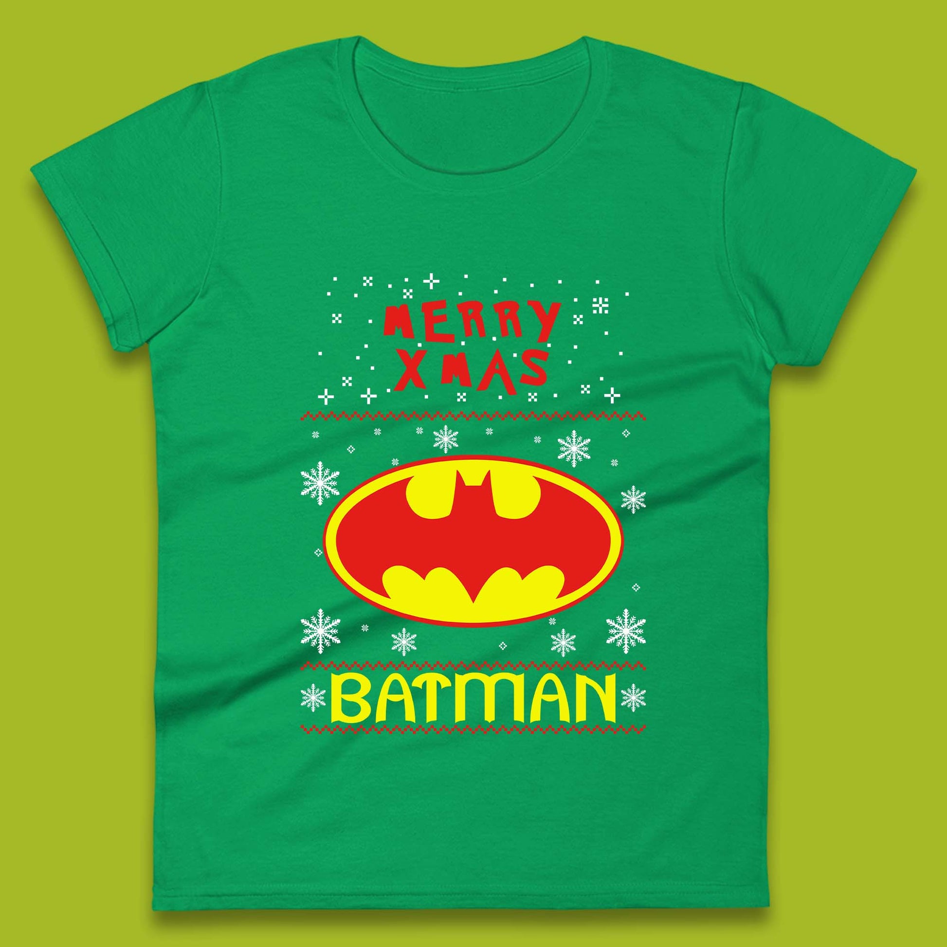 batman christmas womens t shirt