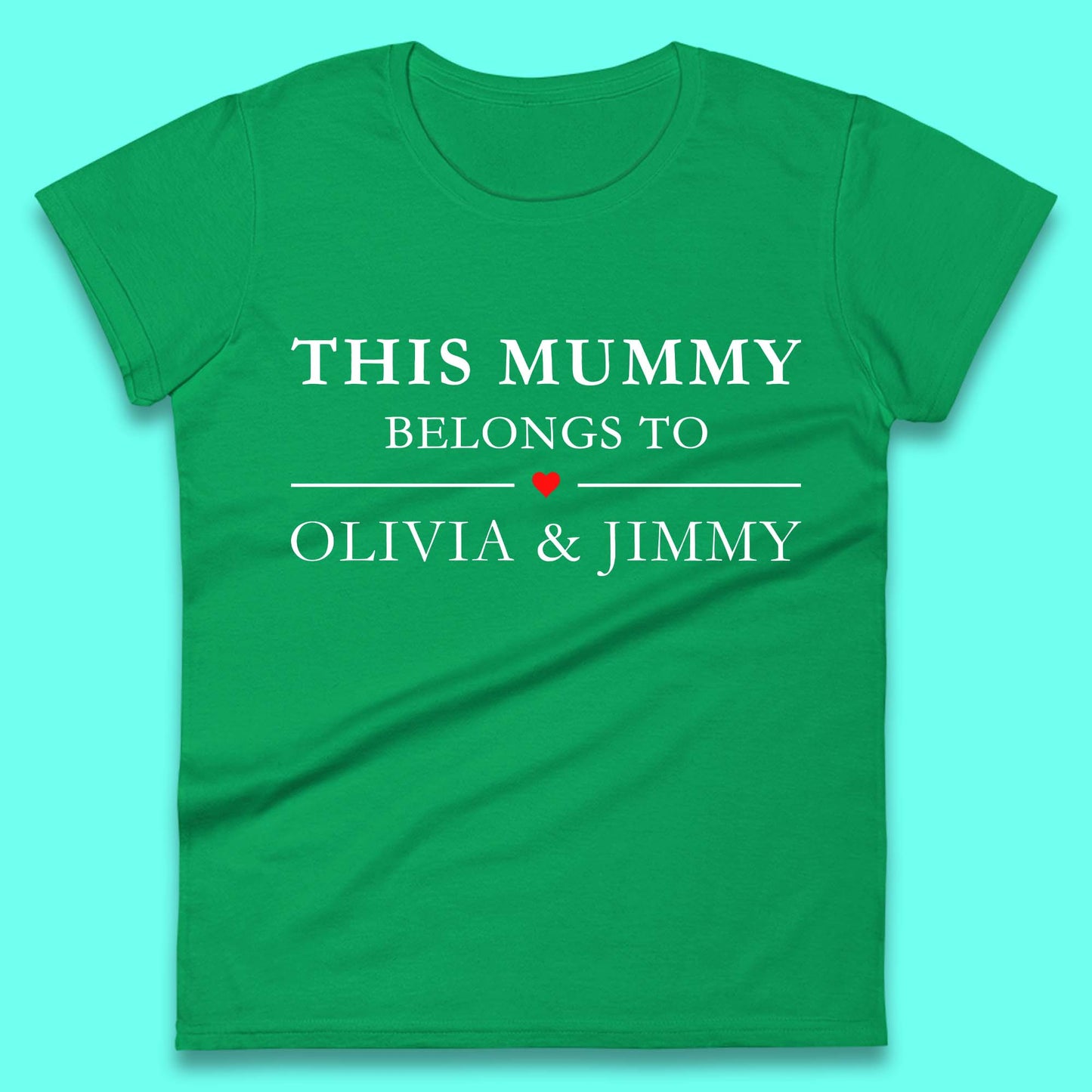 Personalised This Mummy Belongs Womens T-Shirt