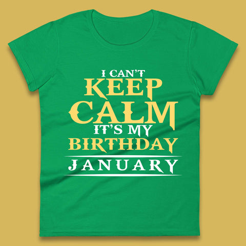 January Birth Party Womens T-Shirt
