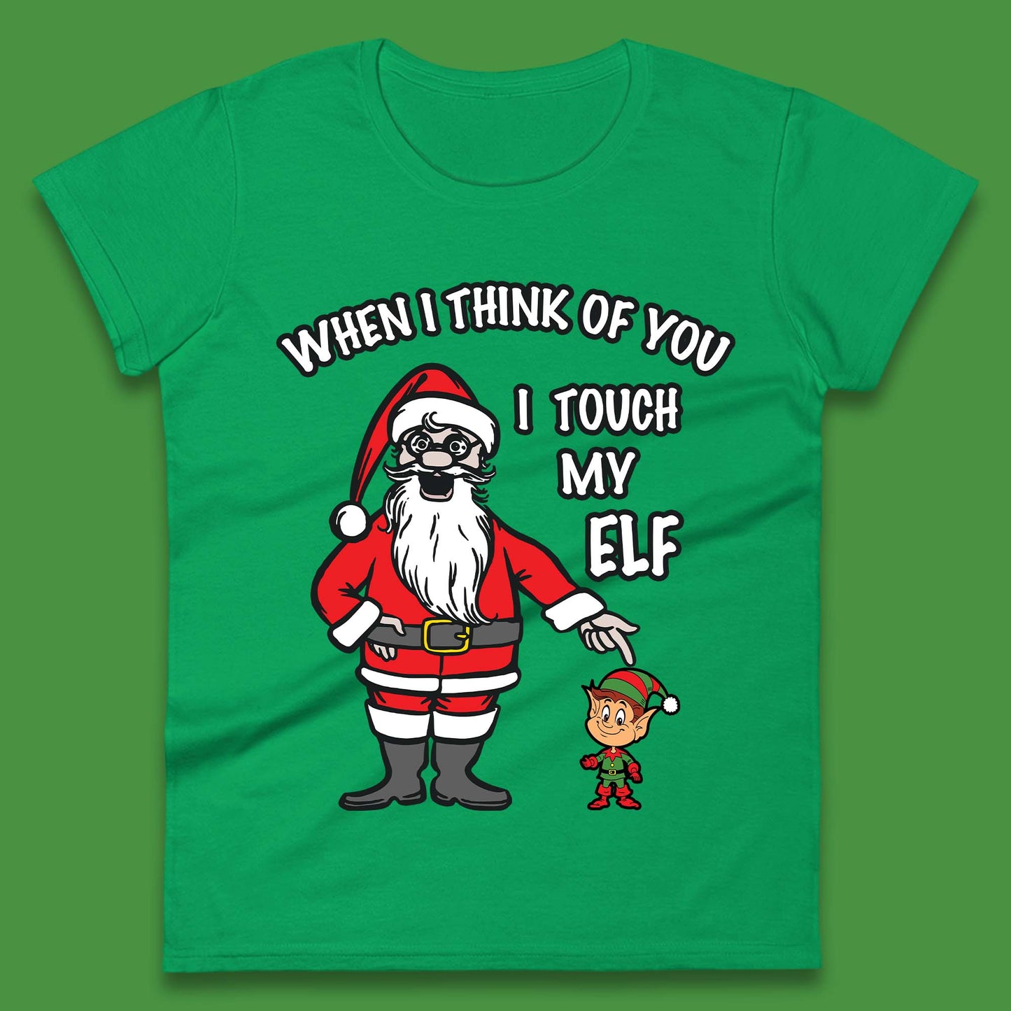 Cheeky Rude Funny Christmas Womens T-Shirt