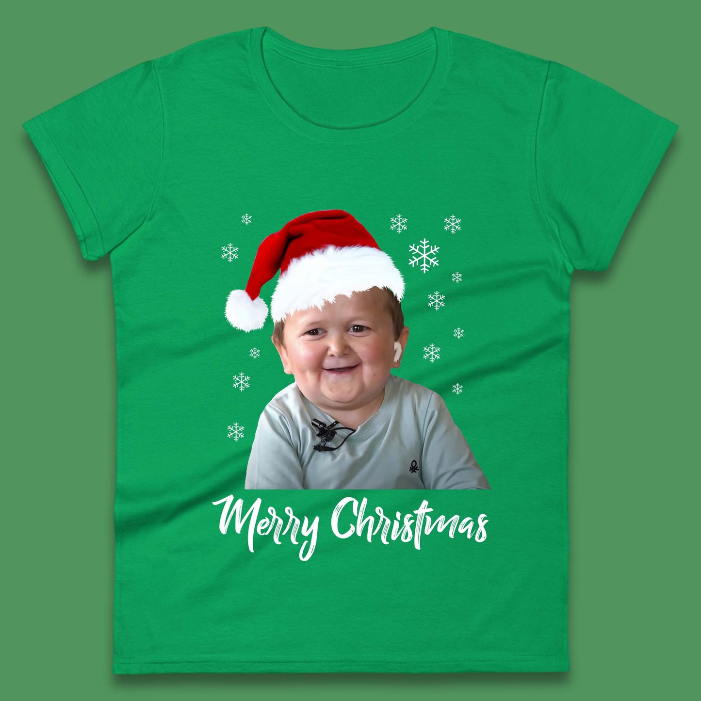 Santa Hasbulla Merry Christmas Womens T-Shirt