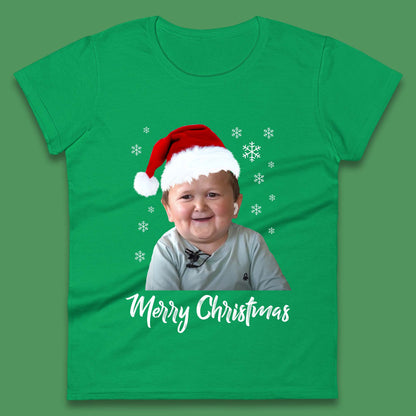Santa Hasbulla Merry Christmas Womens T-Shirt