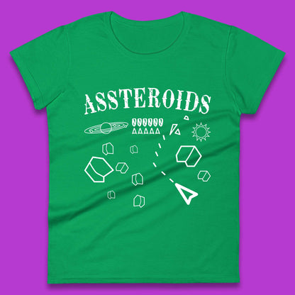 Assteroids Video Game Womens T-Shirt