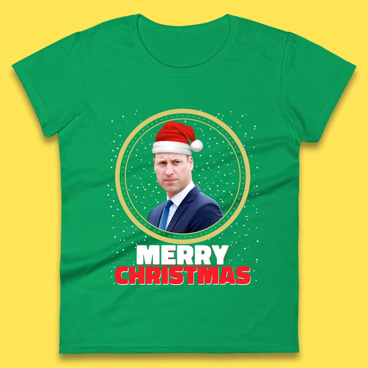 Prince William Christmas Womens T-Shirt