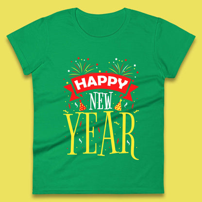Happy New Year Celebrations Womens T-Shirt