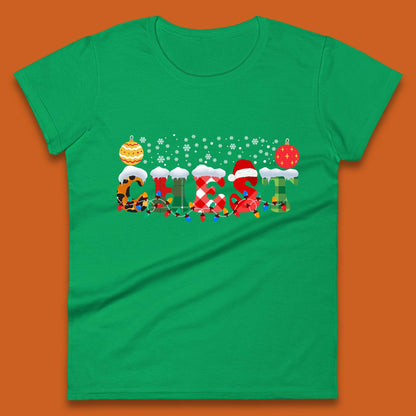 chest and nuts christmas snow winter t shirt