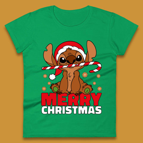Gingerbread Stitch Christmas Womens T-Shirt