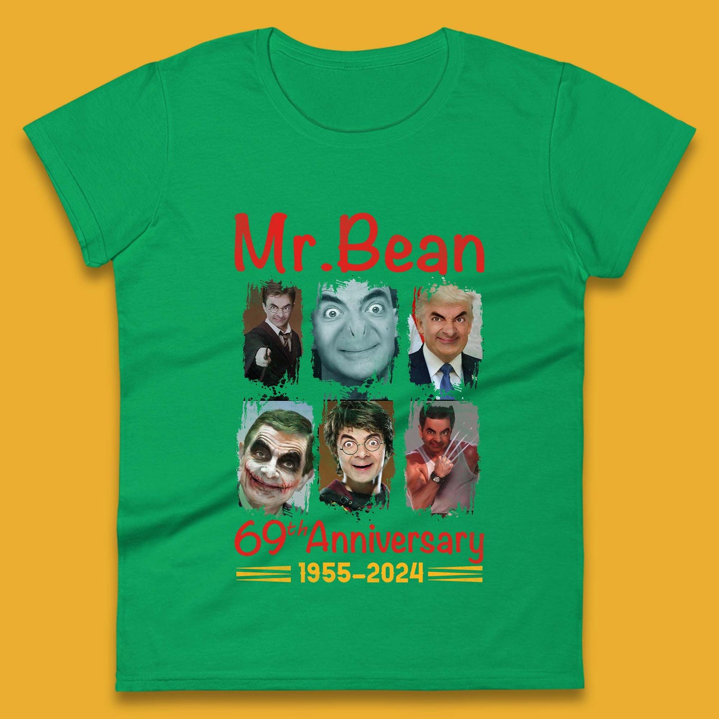 Mr. Bean 69th Anniversary Womens T-Shirt