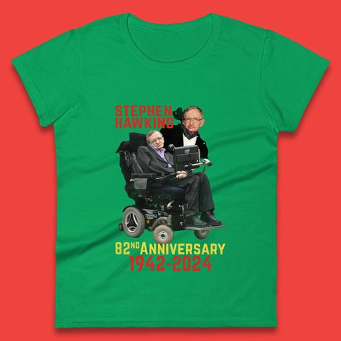 Stephen Hawking Womens T-Shirt