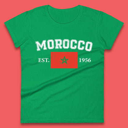 Morocco Est 1956 Womens T-Shirt