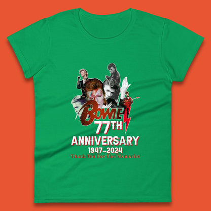 Bowie 77th Anniversary Womens T-Shirt