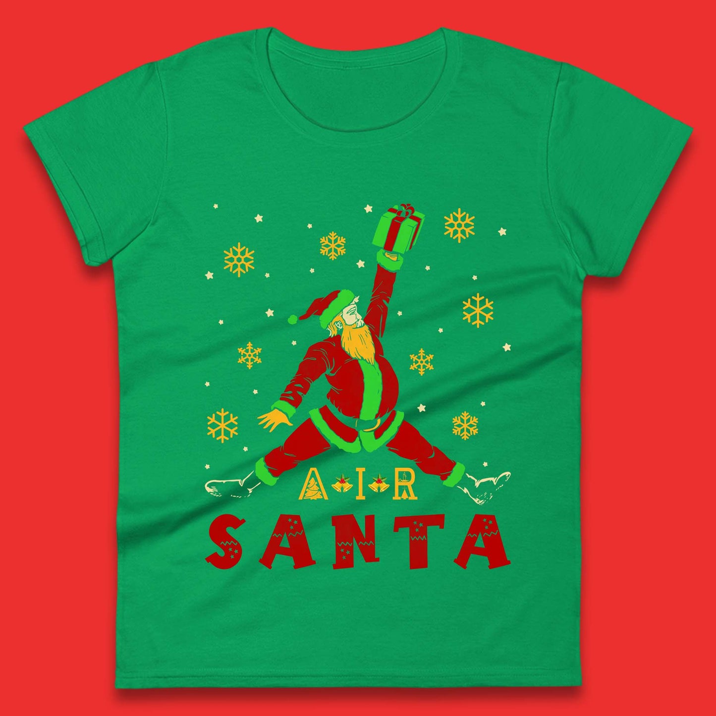 Air Santa Christmas Womens T-Shirt