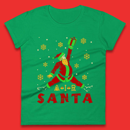 Air Santa Christmas Womens T-Shirt