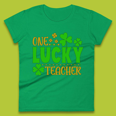 One Lucky Teacher Womens T-Shirt