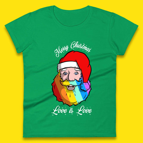 Gay Santa Christmas Womens T-Shirt
