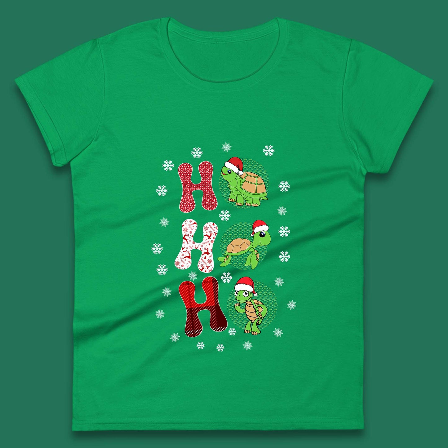 turtles santa womens t shirt