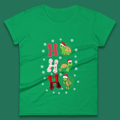 turtles santa womens t shirt