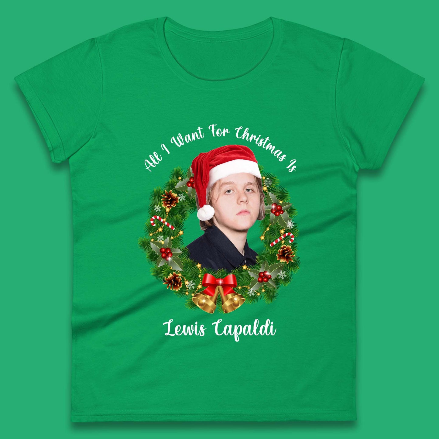 Lewis Capaldi Christmas Womens T-Shirt