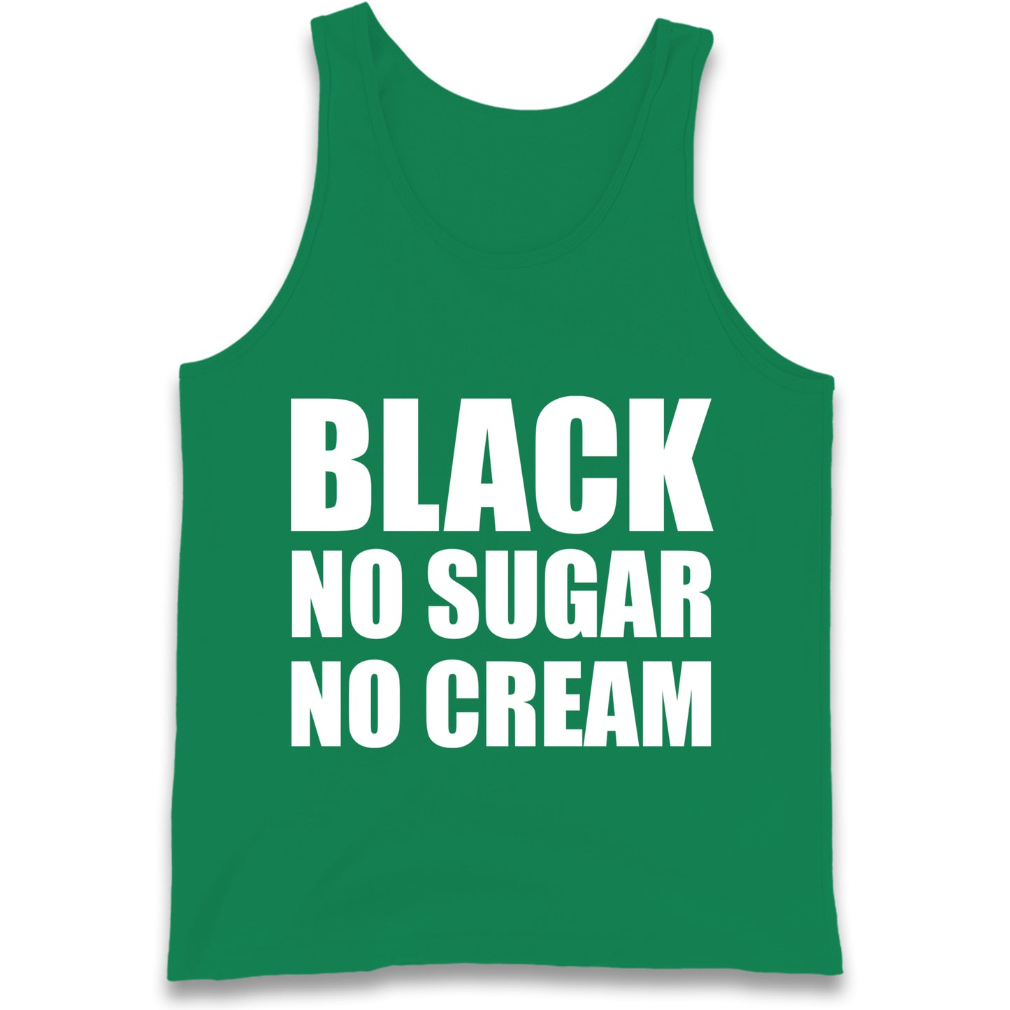 Black No Sugar No Cream Tank Top