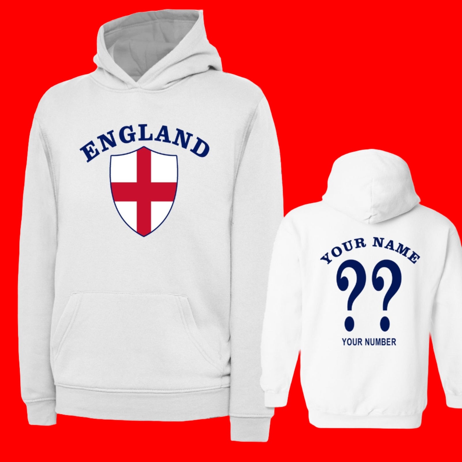 England Football Hoodie for Sale