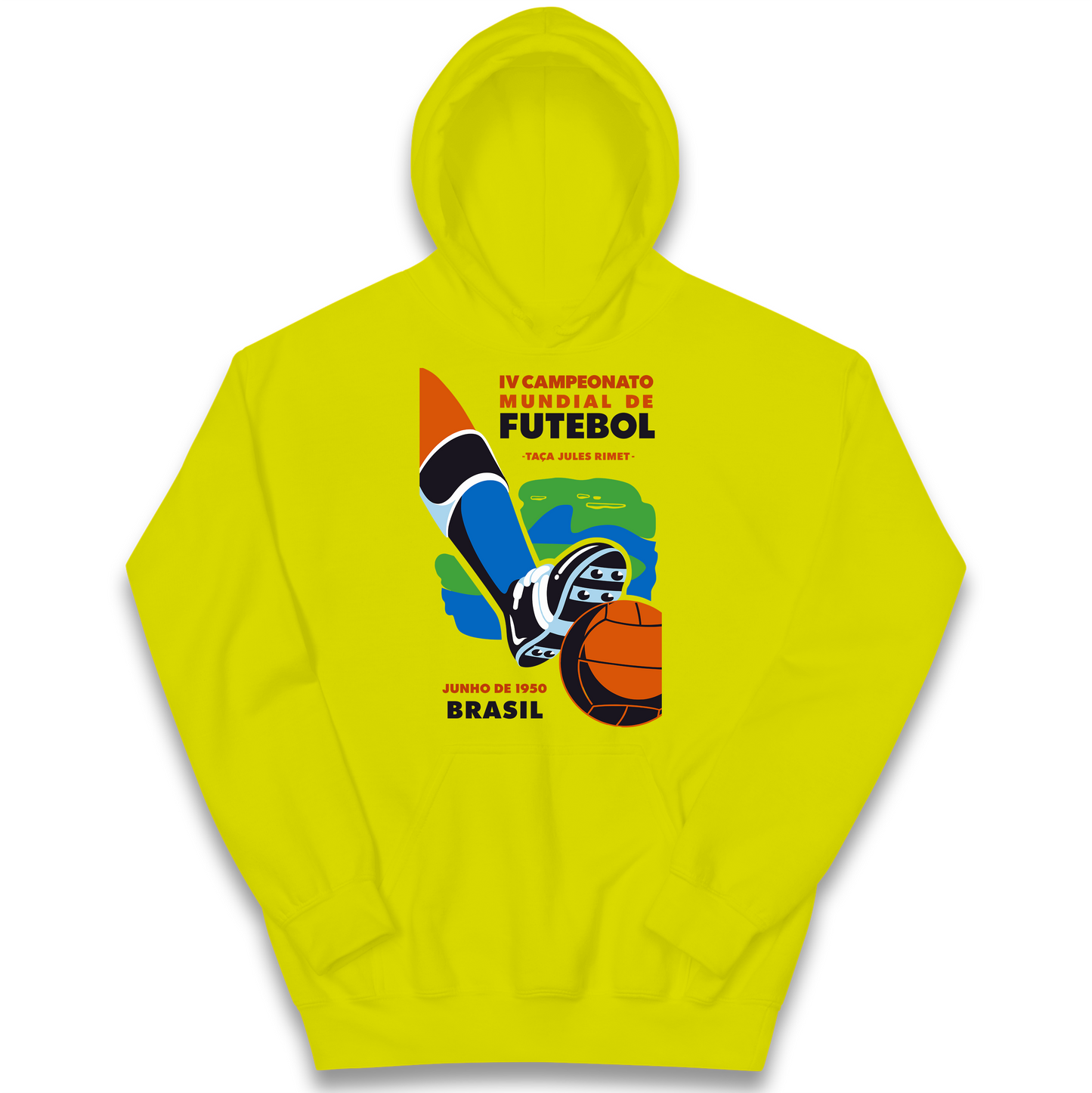 Brasil 1950 Retro World Cup Kids Hoodie