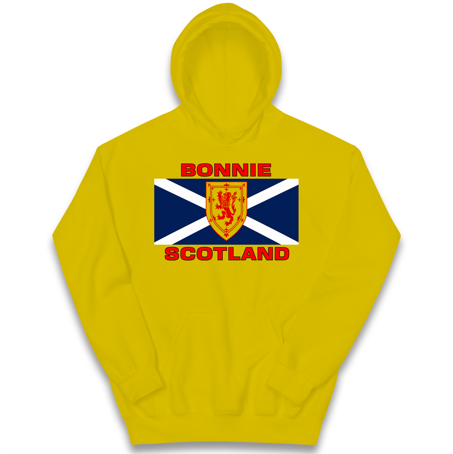 Bonnie Scotland Football Flag Kids Hoodie