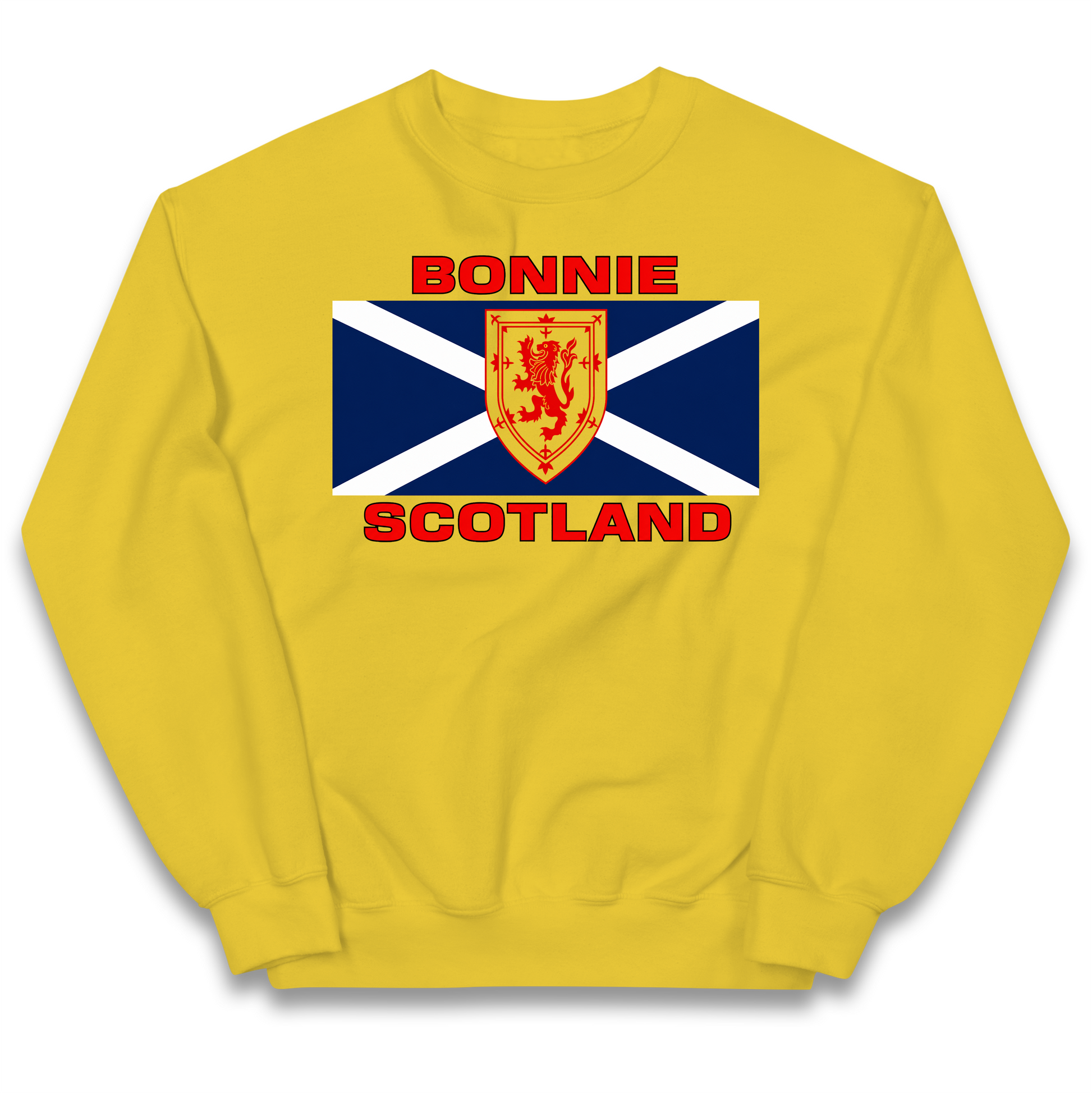 Bonnie Scotland Football Flag Kids Jumper