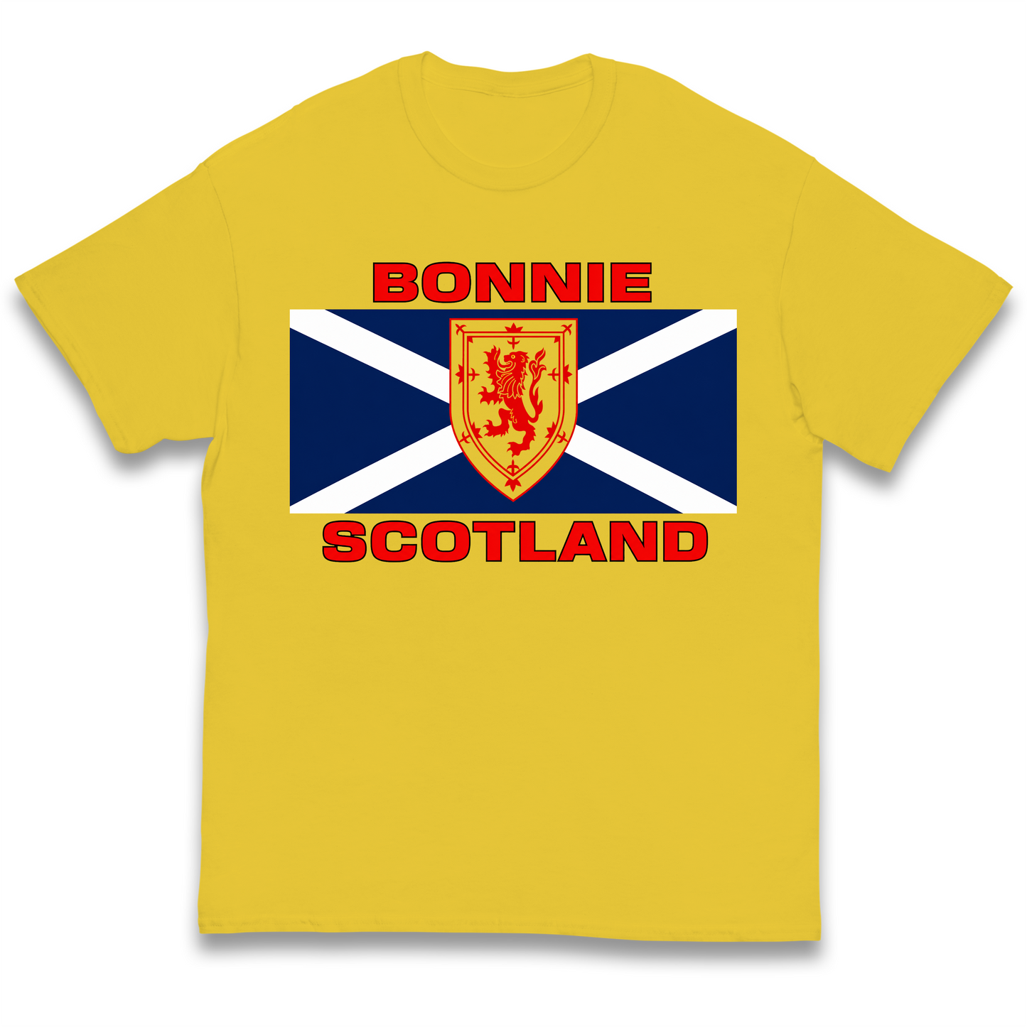 Bonnie Scotland Football Flag Kids T Shirt