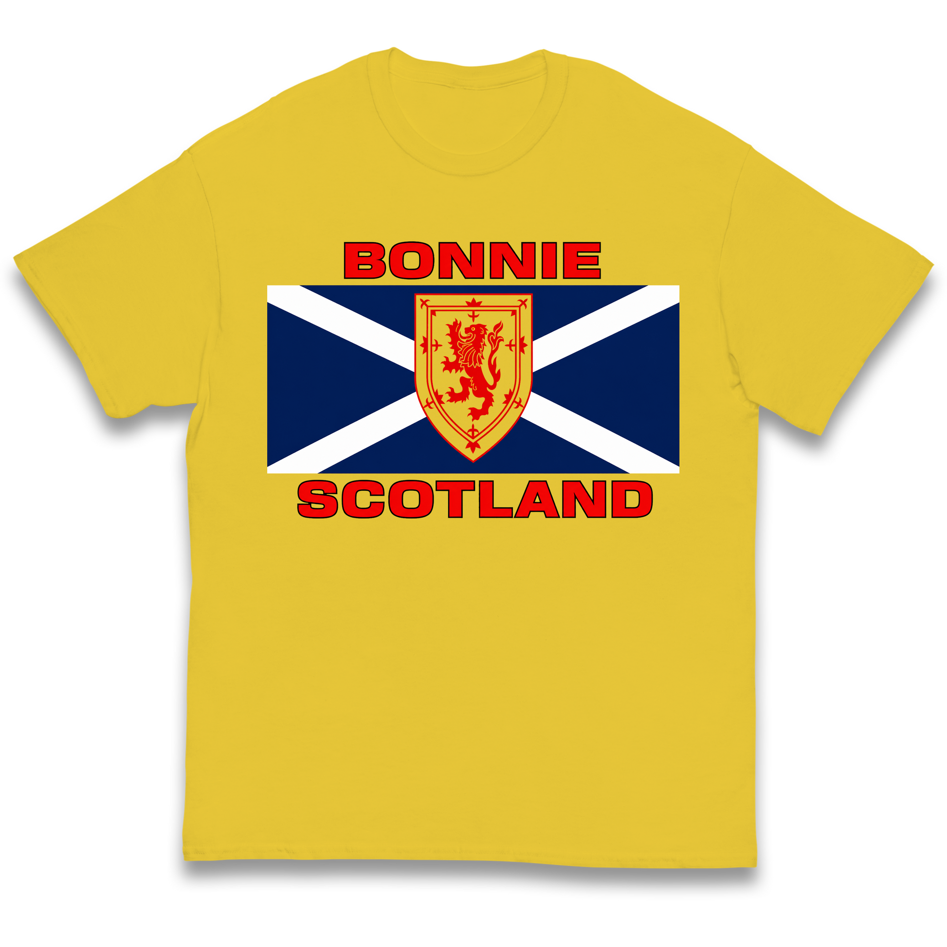 Bonnie Scotland Football Flag Kids T Shirt